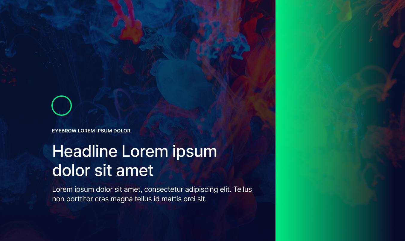 Nasdaq brand exploration featuring vibrant abstract fluid composition with blues, reds, and purples contrasted against lime green, demonstrating modern typography and bold color palette